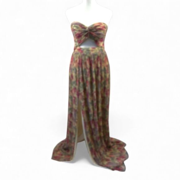 chinese dress ladies Angelique Floral Tie Dress in Pink main image 0